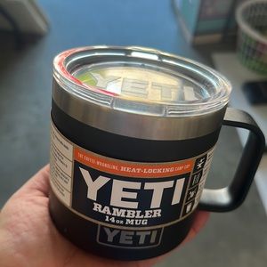YETI Rambler 14oz Coffee Mug Heat-Locking Black